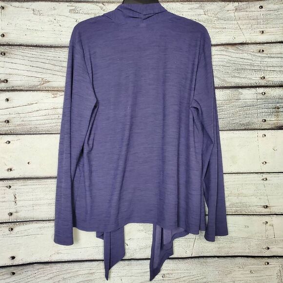 Old Navy Active Breathe On Purple Cardigan Women’s Large Lightweight Draped - Picture 5 of 6
